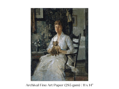 Lady with a Dog | P343 - Single Art Prints - Piccolo Fiore Prints