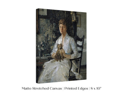 Lady with a Dog | P343 - Single Art Prints - Piccolo Fiore Prints
