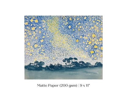 Landscape with Stars | P60 - Single Art Prints - Piccolo Fiore Prints
