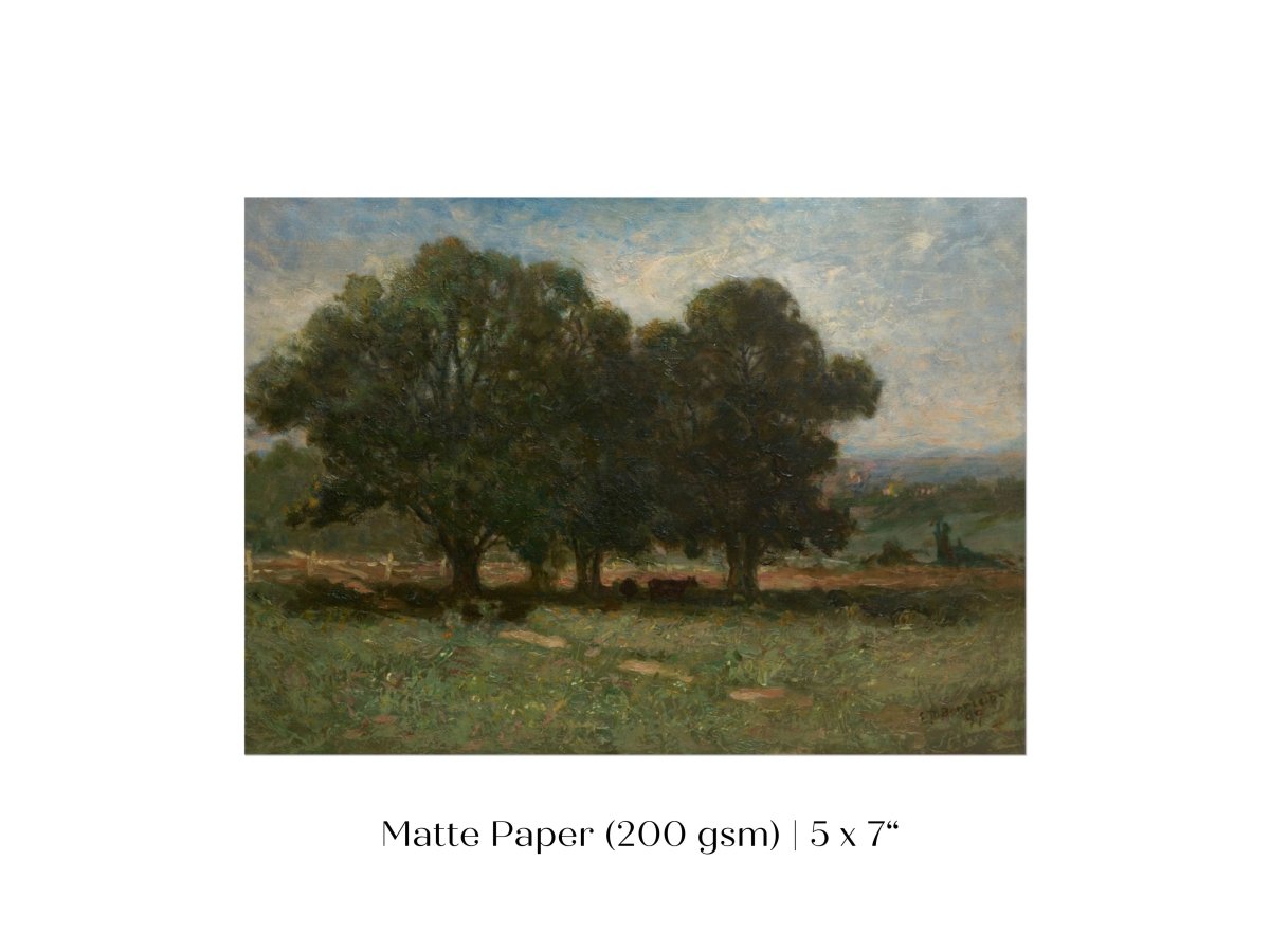 Landscape with Trees | P346 - Single Art Prints - Piccolo Fiore Prints