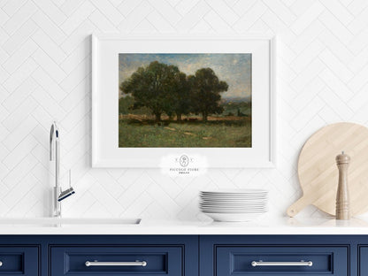 Landscape with Trees | P346 - Single Art Prints - Piccolo Fiore Prints