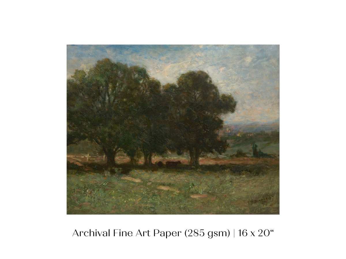 Landscape with Trees | P346 - Single Art Prints - Piccolo Fiore Prints