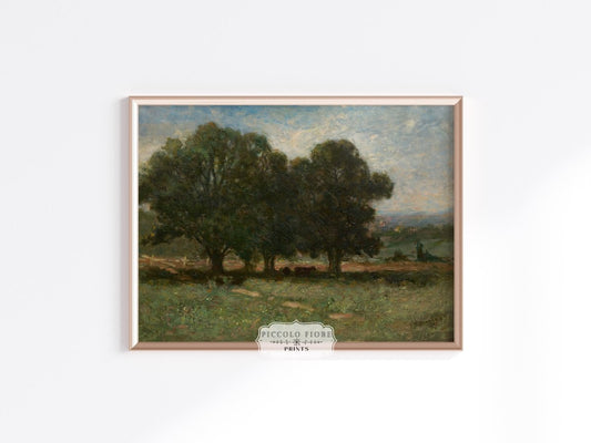 Landscape with Trees | P346 - Single Art Prints - Piccolo Fiore Prints