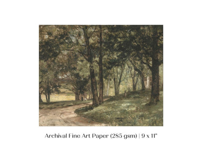 Landscape with Trees | P395 - Single Art Prints - Piccolo Fiore Prints