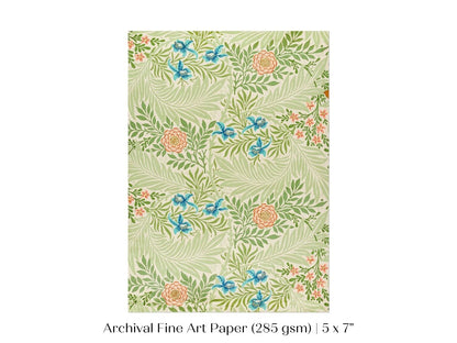 Larkspur | William Morris | P261 - Single Art Prints - Piccolo Fiore Prints