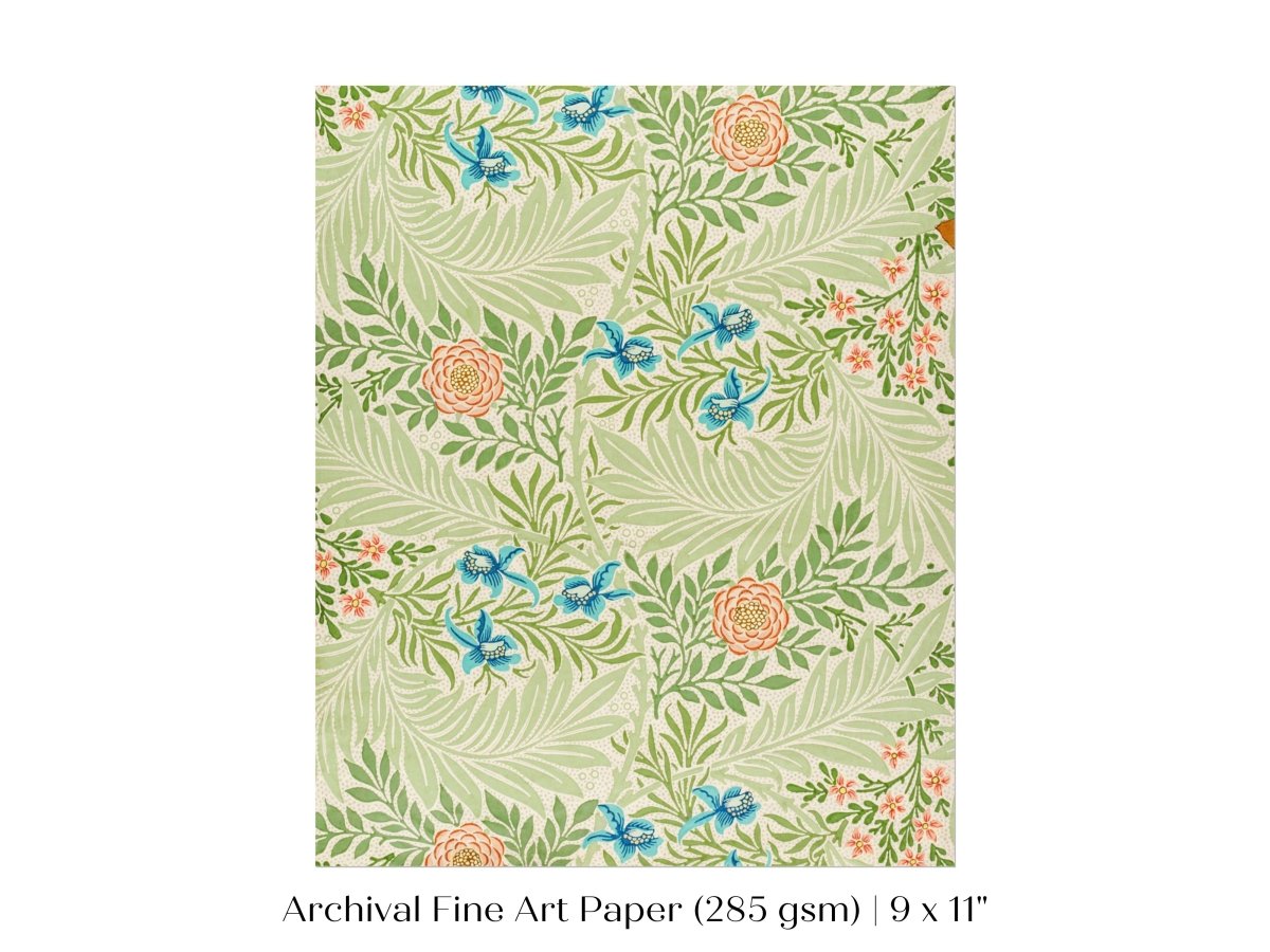 Larkspur | William Morris | P261 - Single Art Prints - Piccolo Fiore Prints