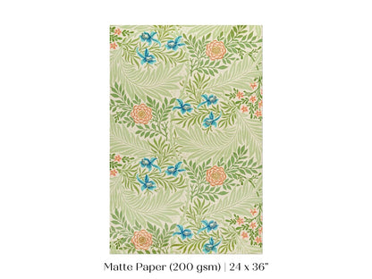 Larkspur | William Morris | P261 - Single Art Prints - Piccolo Fiore Prints