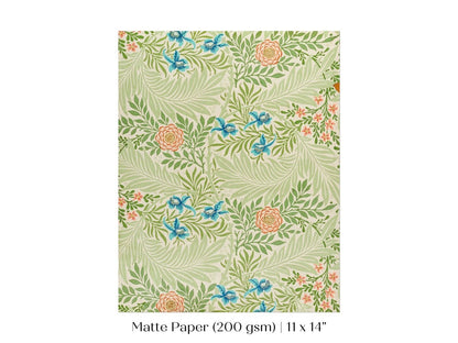 Larkspur | William Morris | P261 - Single Art Prints - Piccolo Fiore Prints