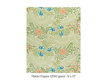 Larkspur | William Morris | P261 - Single Art Prints - Piccolo Fiore Prints