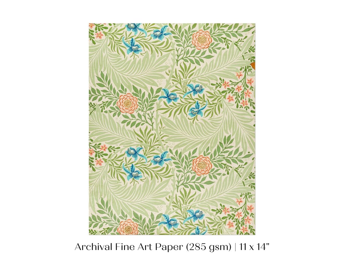 Larkspur | William Morris | P261 - Single Art Prints - Piccolo Fiore Prints