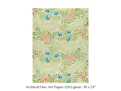 Larkspur | William Morris | P261 - Single Art Prints - Piccolo Fiore Prints