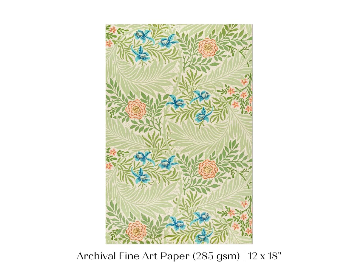 Larkspur | William Morris | P261 - Single Art Prints - Piccolo Fiore Prints