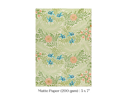 Larkspur | William Morris | P261 - Single Art Prints - Piccolo Fiore Prints