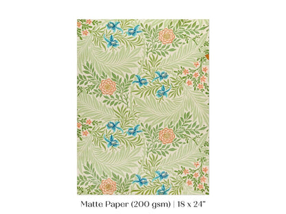 Larkspur | William Morris | P261 - Single Art Prints - Piccolo Fiore Prints