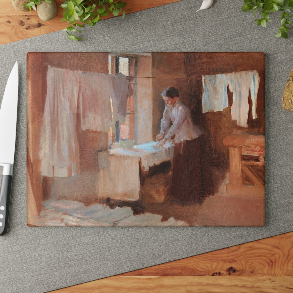 Laundry Room | Glass Chopping Board - Glass Chopping Board - Piccolo Fiore Prints