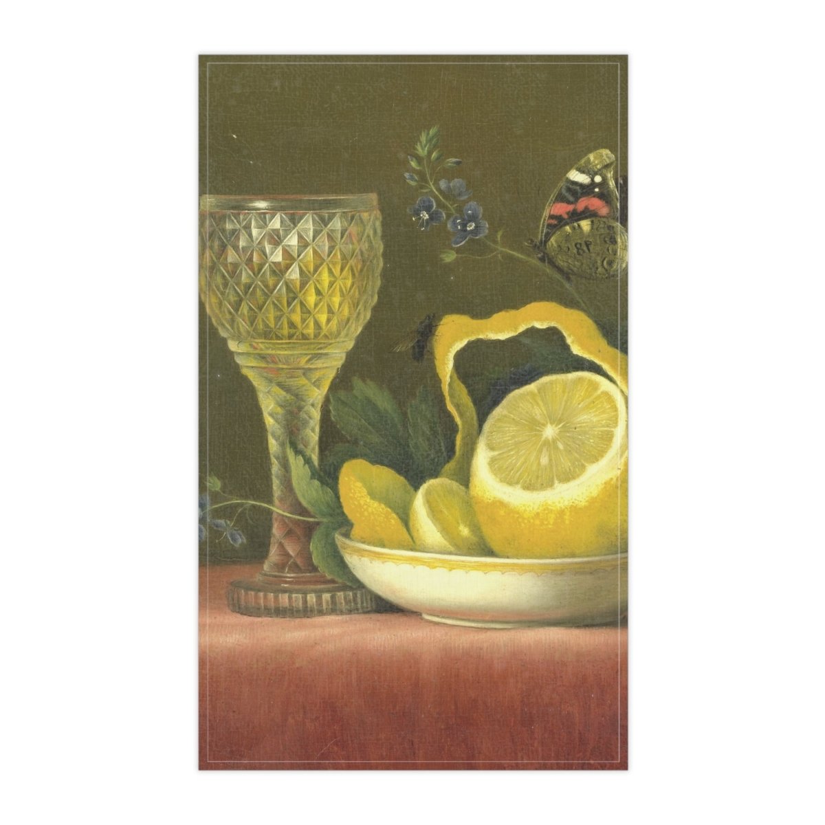 Lemon and Butterfly | Tea Towel - Tea Towel - Piccolo Fiore Prints