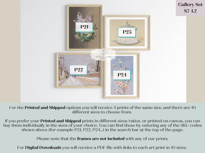Lilac Eclectic | Gallery Wall Set | 4 Prints | S7 - 1.2 - Gallery Wall Set - Piccolo Fiore Prints