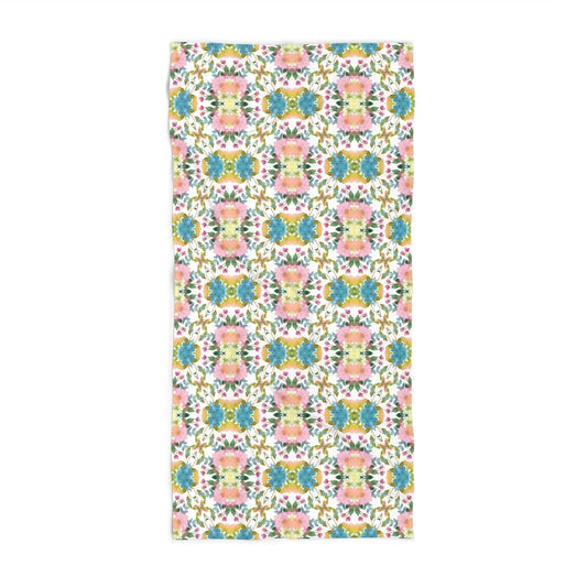 Lime Leaves Floral Bow | Beach Towel - Beach Towel - Piccolo Fiore Prints