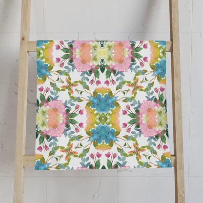 Lime Leaves Floral Bow | Hand Towel - Hand Towel - Piccolo Fiore Prints