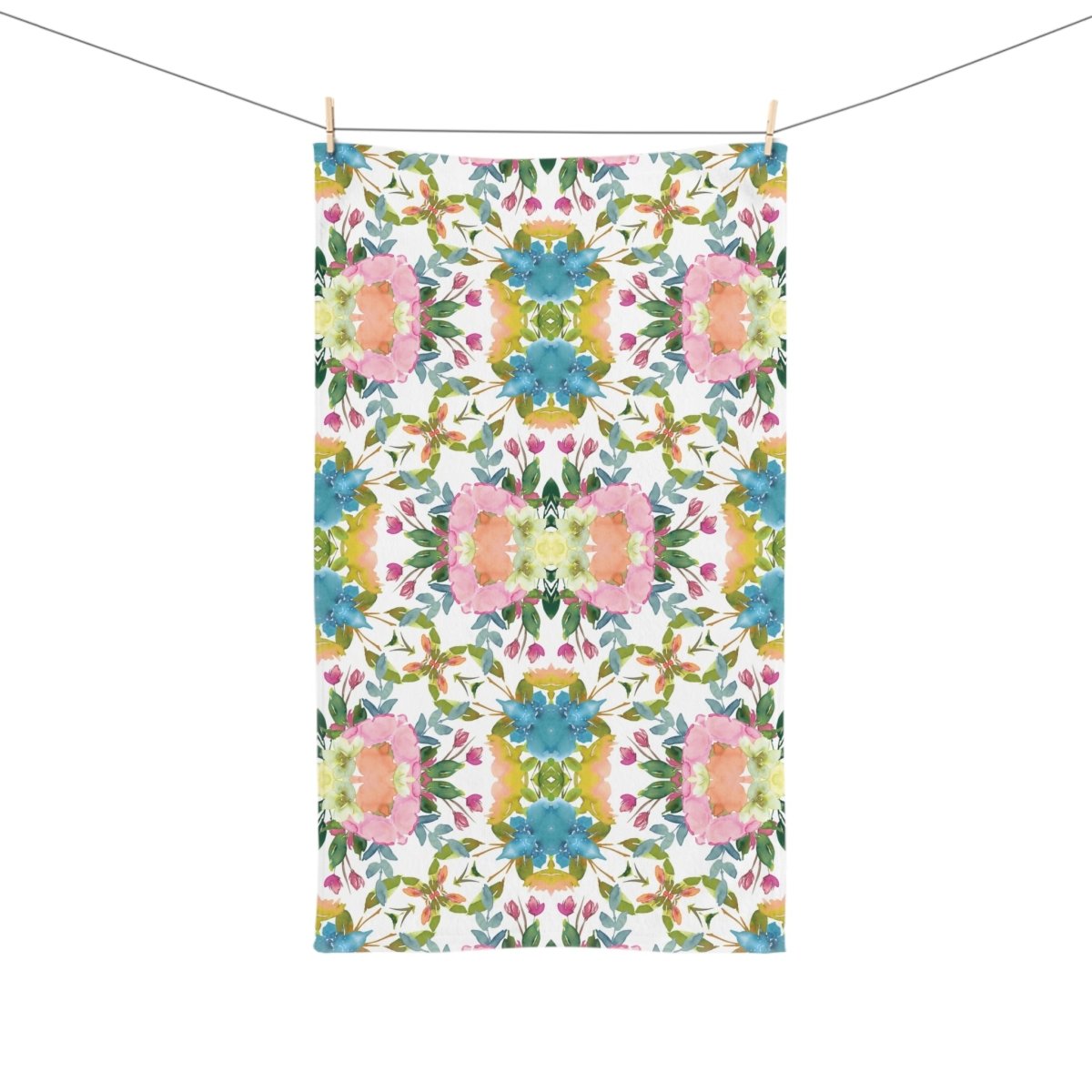 Lime Leaves Floral Bow | Hand Towel - Hand Towel - Piccolo Fiore Prints