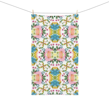 Lime Leaves Floral Bow | Hand Towel - Hand Towel - Piccolo Fiore Prints
