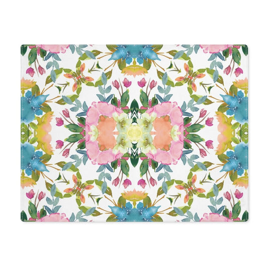 Lime Leaves Floral Bow | Placemat - Cotton Twill Placemat - Piccolo Fiore Prints