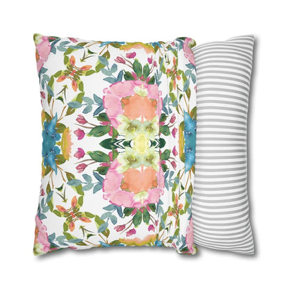 Lime Leaves Floral Bow | Throw Pillow - Throw Pillow - Piccolo Fiore Prints