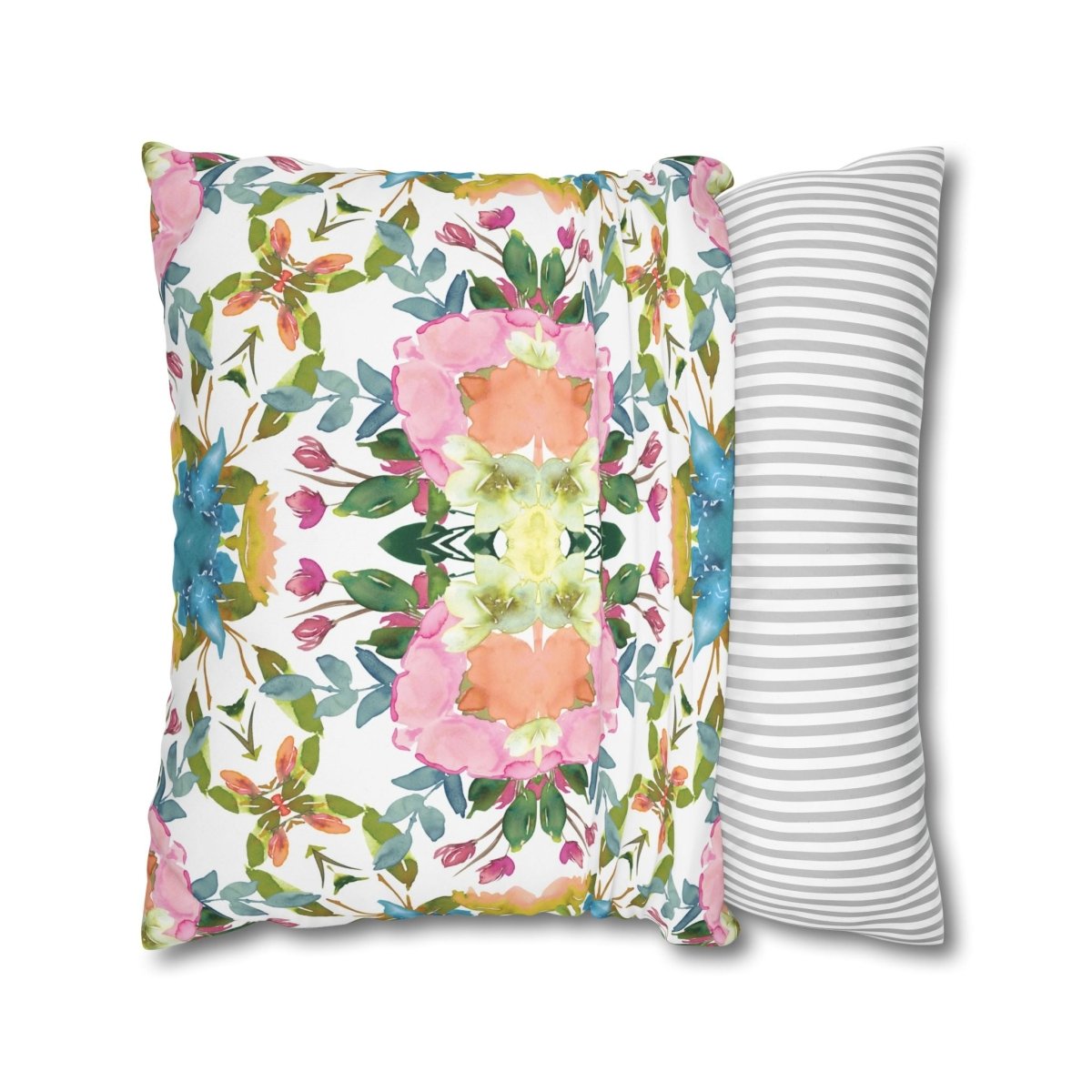 Lime Leaves Floral Bow | Throw Pillow - Throw Pillow - Piccolo Fiore Prints