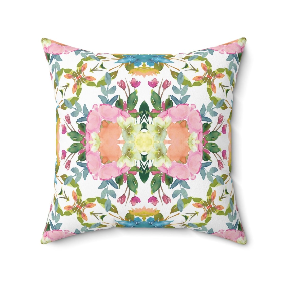 Lime Leaves Floral Bow | Throw Pillow - Throw Pillow - Piccolo Fiore Prints