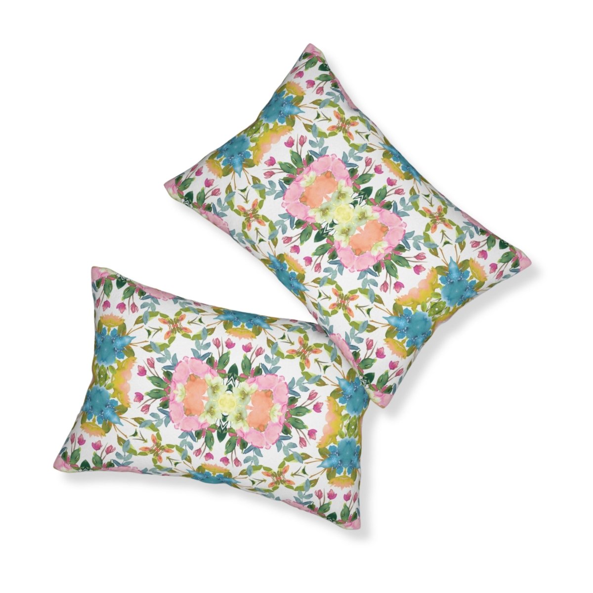 Lime Leaves Floral Bow | Throw Pillow - Throw Pillow - Piccolo Fiore Prints