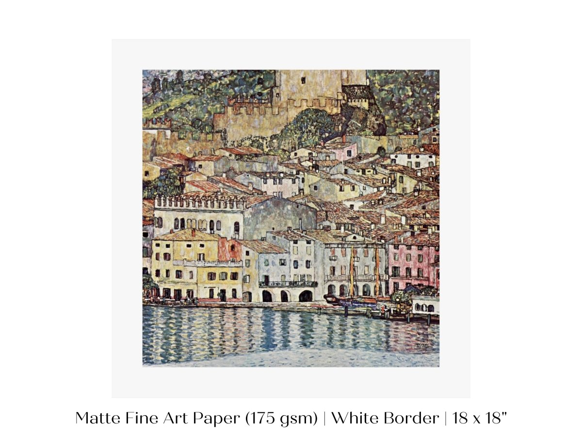 Malcesine am Gardasee | P167 - Single Square Art Prints - Piccolo Fiore Prints