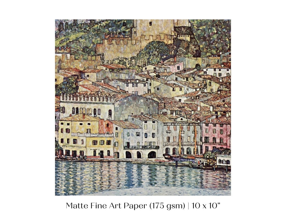 Malcesine am Gardasee | P167 - Single Square Art Prints - Piccolo Fiore Prints