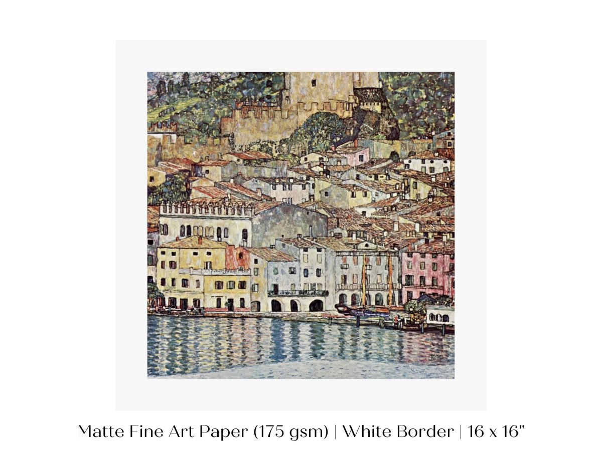 Malcesine am Gardasee | P167 - Single Square Art Prints - Piccolo Fiore Prints