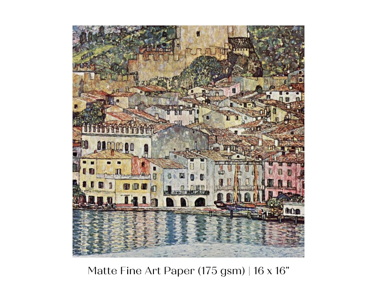 Malcesine am Gardasee | P167 - Single Square Art Prints - Piccolo Fiore Prints