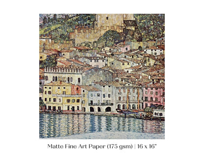 Malcesine am Gardasee | P167 - Single Square Art Prints - Piccolo Fiore Prints