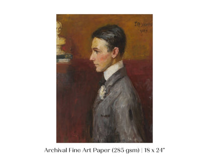 Man in a Grey Suit | P237 - Single Art Prints - Piccolo Fiore Prints