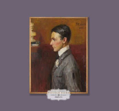 Man in a Grey Suit | P237 - Single Art Prints - Piccolo Fiore Prints