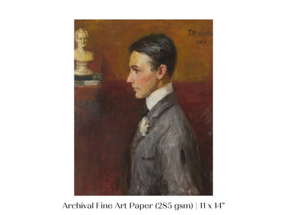 Man in a Grey Suit | P237 - Single Art Prints - Piccolo Fiore Prints