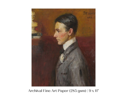 Man in a Grey Suit | P237 - Single Art Prints - Piccolo Fiore Prints