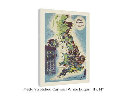 Map British Industries | P466 - Single Art Prints - Piccolo Fiore Prints