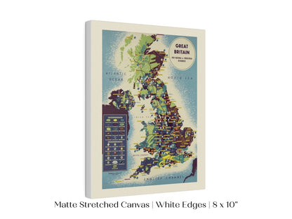 Map British Industries | P466 - Single Art Prints - Piccolo Fiore Prints