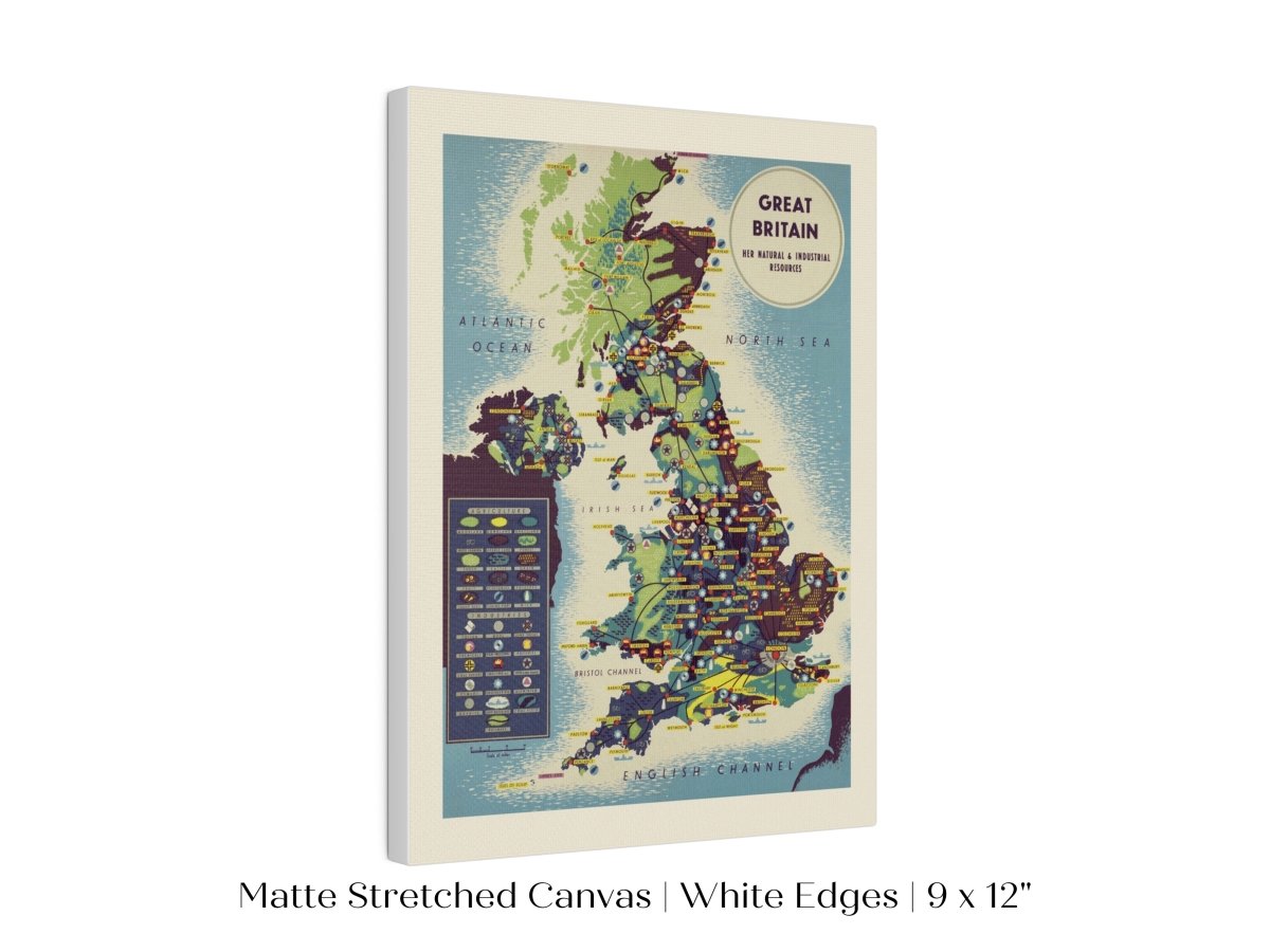Map British Industries | P466 - Single Art Prints - Piccolo Fiore Prints