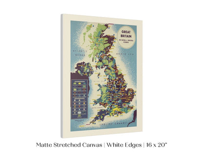 Map British Industries | P466 - Single Art Prints - Piccolo Fiore Prints