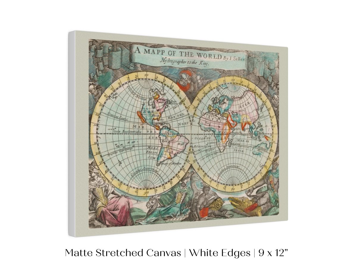 Map of the World | P360 - Single Art Prints - Piccolo Fiore Prints