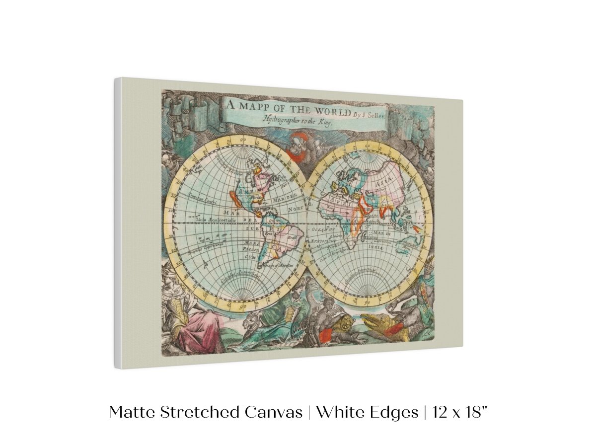 Map of the World | P360 - Single Art Prints - Piccolo Fiore Prints