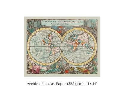 Map of the World | P360 - Single Art Prints - Piccolo Fiore Prints