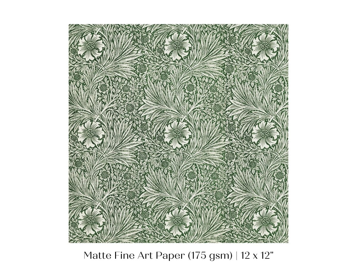 Marigold | William Morris | P348 - Single Square Art Prints - Piccolo Fiore Prints