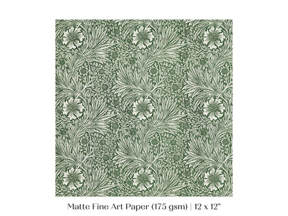 Marigold | William Morris | P348 - Single Square Art Prints - Piccolo Fiore Prints