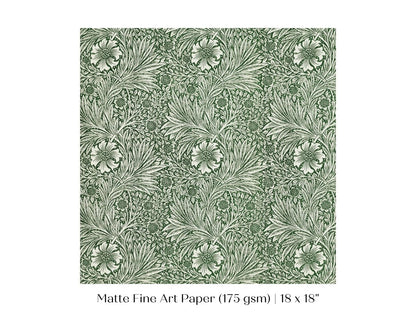 Marigold | William Morris | P348 - Single Square Art Prints - Piccolo Fiore Prints