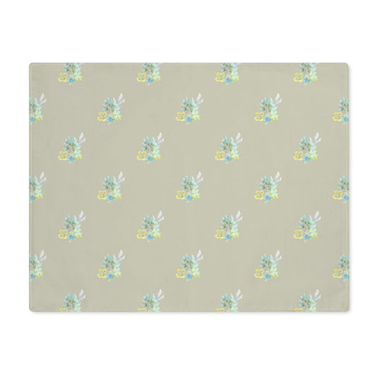 Meadow Bouquet in Beige | Placemat - Cotton Twill Placemat - Piccolo Fiore Prints